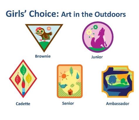 Girls’ Choice Badge Art In Outdoors Requirements Now Online Use Resources Wisely