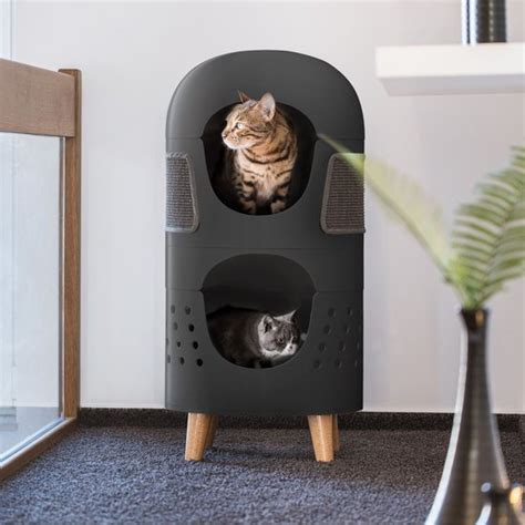 Krabpaal Catrub One Antraciet Design Katten Krabmeubel Krabton