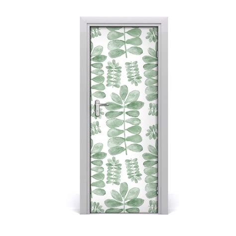 Autocollant De Porte Feuilles D Eucalyptus Tulup Fr