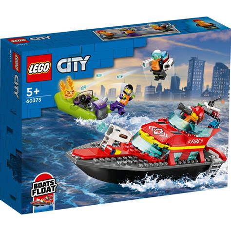 LEGO City Fire Rescue Boat 60373 | Mr Toys Toyworld