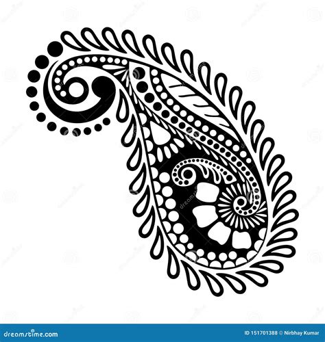 Single Paisley Clip Art