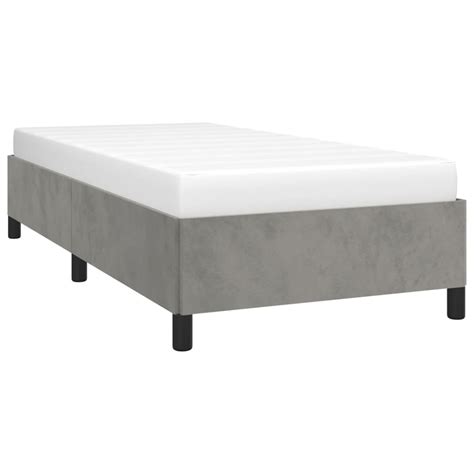 Lit Adulte 80 X 200 Cm Cadre De Lit Lit Simple Structure De Lit Gris