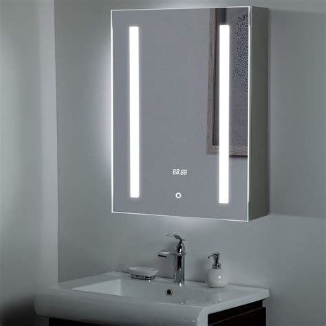 Buy Warmiehomy Led Illuminated Bathroom Mirror Cabinet H700 X W500 X D135mm With Led Light