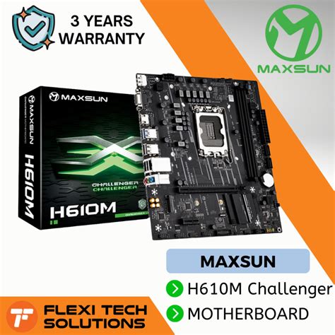 Maxsun Challenger H M D Motherboard Lg Dual Ddr Flexi Tech