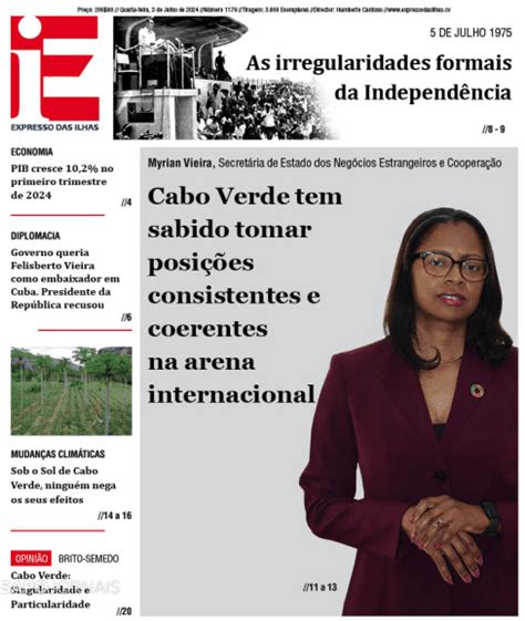 Expresso das Ilhas 3 jul 2024 Jornais e Revistas SAPO pt Última