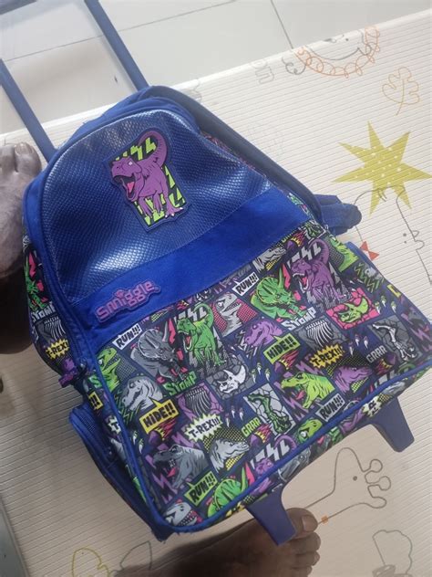 Smiggle Dinosaur Trolley Bag Hobbies And Toys Stationery And Craft