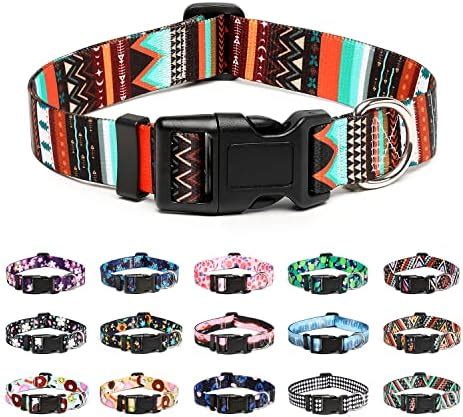 Amazon Mercano Collar ajustable para perro patrones de diseño