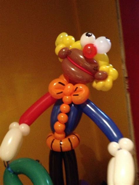 Circus Clown Balloon. This was custom made for a Birthday Party Greeter . Balloon Greeters are ...