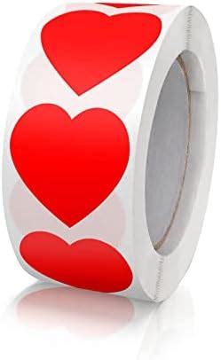 Amazon Pcs Red Heart Shaped Sticker Labels With Perforation