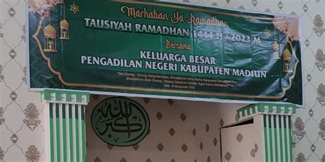 Siraman Rohani Ramadhan 1444 H 2023 M Pengadilan Negeri Kabupaten Madiun