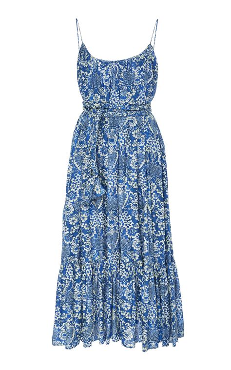 Lea Floral Print Cotton Poplin Midi Dress By Rhode Resort Now Available On Moda Operandi