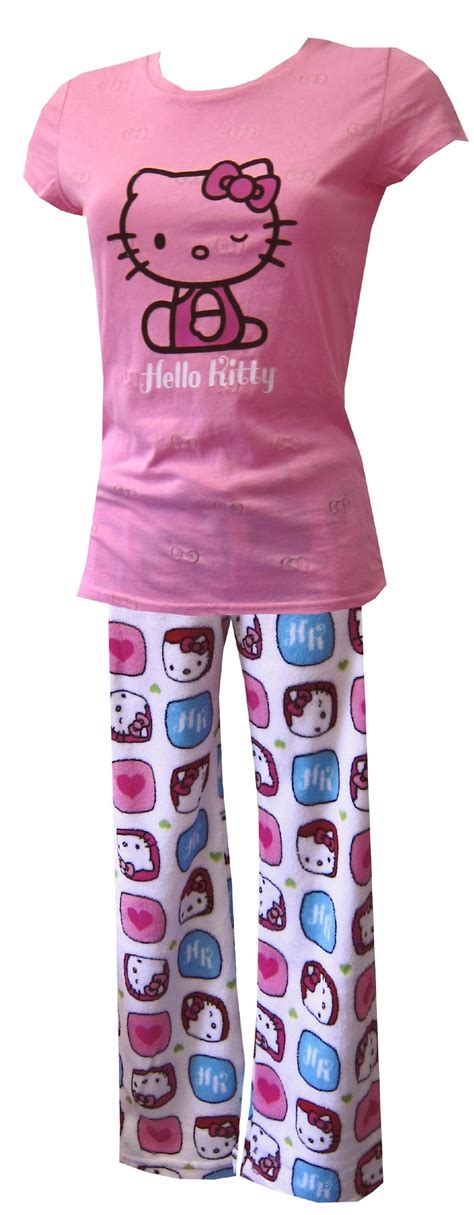 Hello Kitty Pink And White Pajama Set Hello Kitty Clothes Clothes