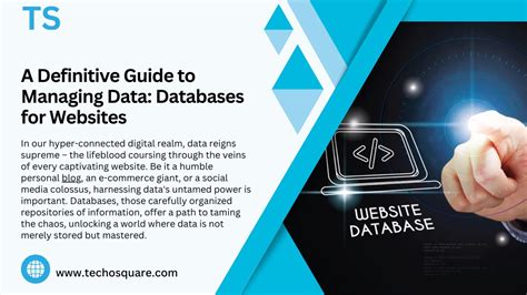 Ppt A Definitive Guide To Managing Data Databases For Websites