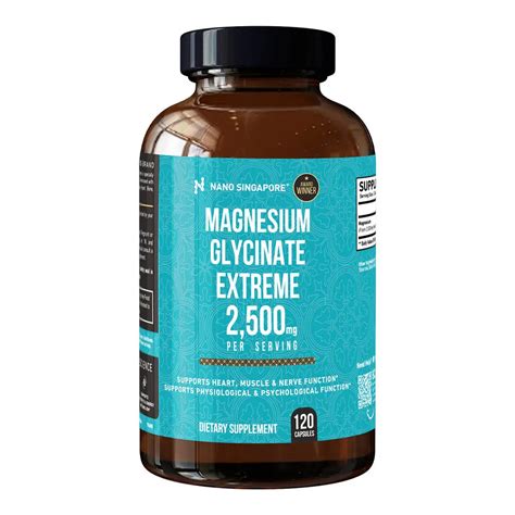 Magnesium Glycinate Extreme Best Magnesium Glycinate Singapore Nano Singapore Shop