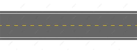 White Background Highway With Markings And Carriageway Element Vector