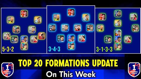 Top New Formations Update With Playstyle Guide In Efootball