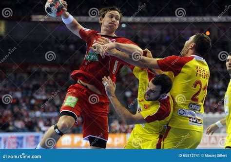 Ehf EURO Mazedonien 2016 Norwegen Redaktionelles Foto Bild Von Euro