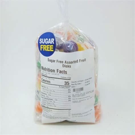 Sugar Free Assorted Fruit Hard Candy 2 pounds sugar free candy 160 pieces of candy, 2 pounds ...