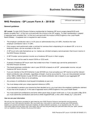 Uk Nhs Form Gp Locum A Fill Online Printable Fillable