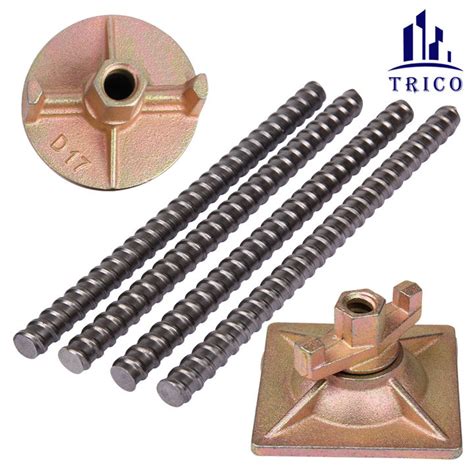 Formwork Accessories 180KN Formwork Steel Tie Rod Wing Nut For Concrete