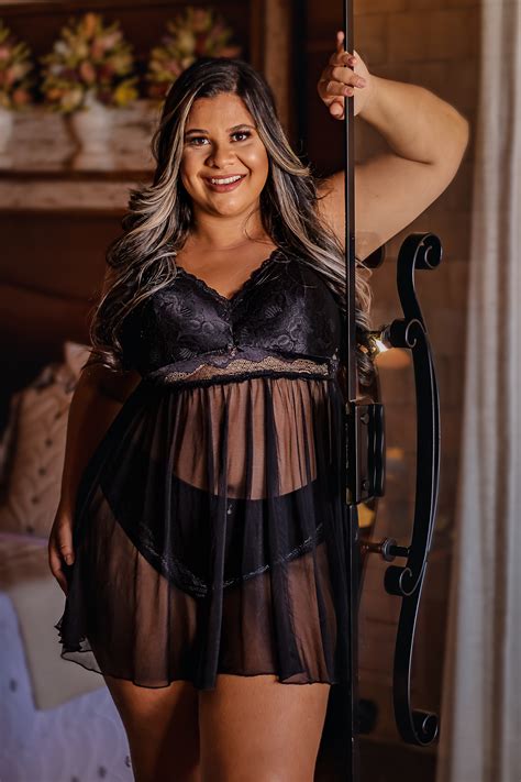 Camisola Sensual Plus Size Minhamoda Lingerie Minhamoda Sex Shop