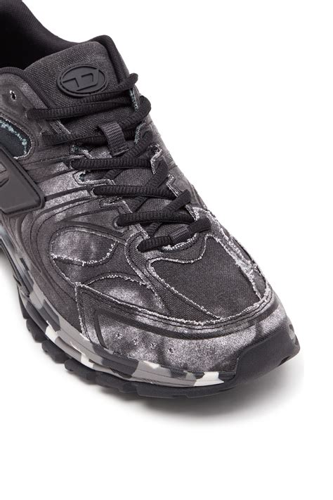 Mens S Serendipity Pro X1 Tie Dye Canvas Sneakers With Camo Sole S Serendipity Pro X1 Diesel