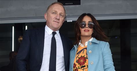 Salma Hayek and Her Husband at Milan Fashion Week | POPSUGAR Latina