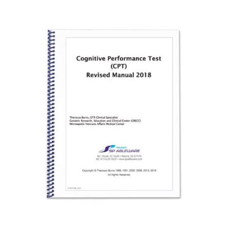 Cognitive Performance Test CPT - North Coast Medical