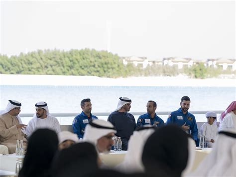 Mohamed Bin Zayed Receives Astronaut Sultan Al Neyadi Uae Mission 2 Team