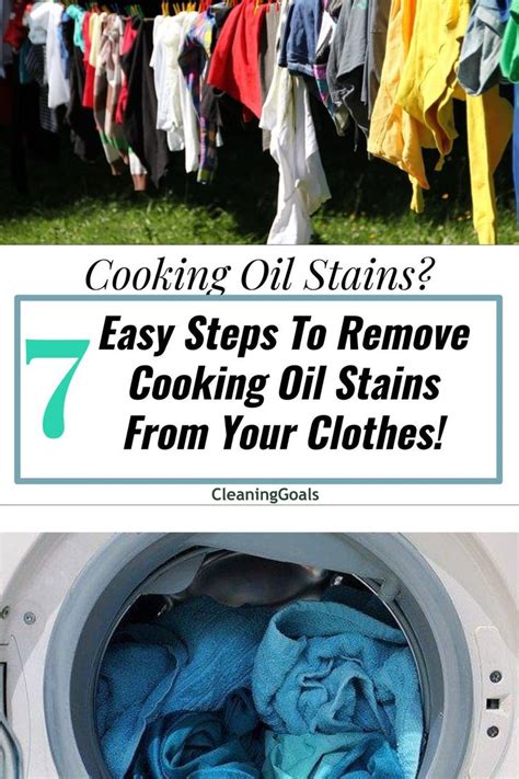 How To Remove Cooking Oil Stains From Clothing Cooking Oil Oil