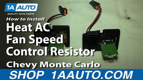 How To Replace Blower Motor Resistor 00 05 Chevy Monte Carlo Youtube