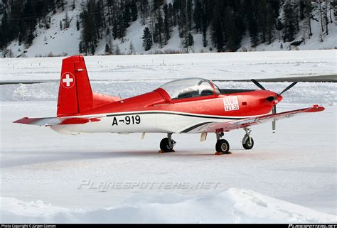 A 919 Swiss Air Force Pilatus PC 7 Photo by Jürgen Coenen ID 1050531