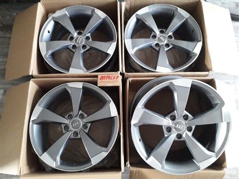 18 Inch Alloy Wheels Rotor Audi A3 A4 S Line S3 Rs3 A6 Tt 5x112 Vw