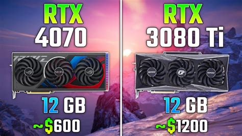 Nvidia Rtx 4070 Vs Rtx 3080 Ti Test In 7 Games Youtube