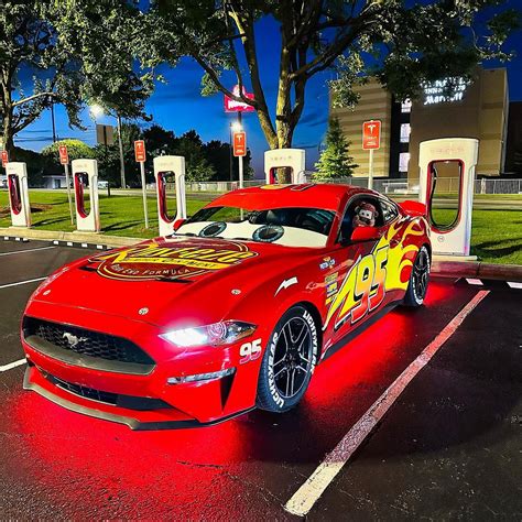 Ford Mustang Gt Transformed Into A Real Life Lightning Mcqueen