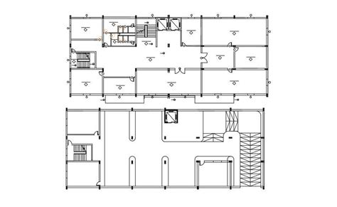 First Floor Of The Commercial Building Plan Is Given In This Autocad Sexiz Pix