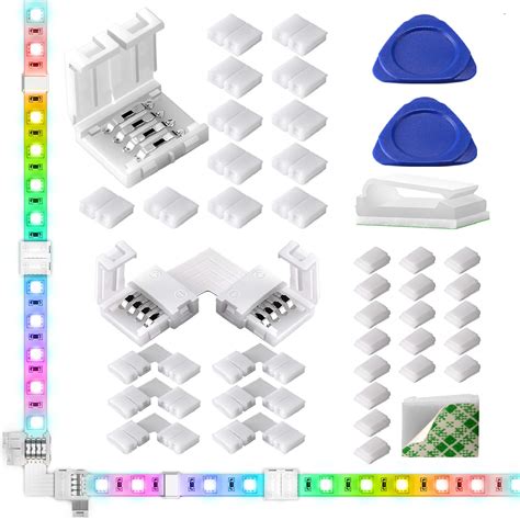 Snapklik Led Strip Light Connectors Packs Mm Unwired Pin