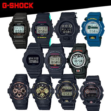 Casio G Shock นาฬิกาข้อมือผู้ชาย สีดำด้าน สายเรซิ่น รุ่น Dw 6900 Dw