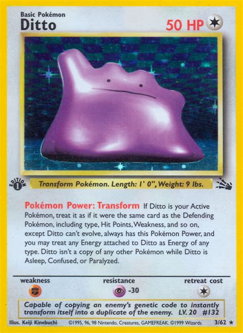 Ditto Fossil Pokémon Tcg Guru