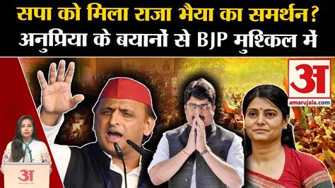 Up Politics Raja Bhaiya Akhilesh Yadav Anupriya Patel