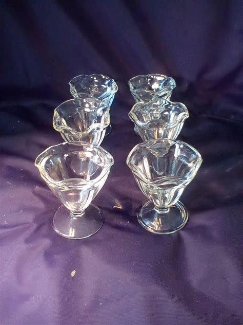 Vintage Anchor Hocking Fountainware Small Sundae Dishes Set Of Etsy Uk