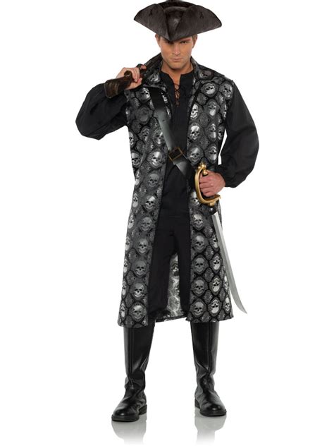 Mens High Seas Pirate Captain Skull Costume Ebay