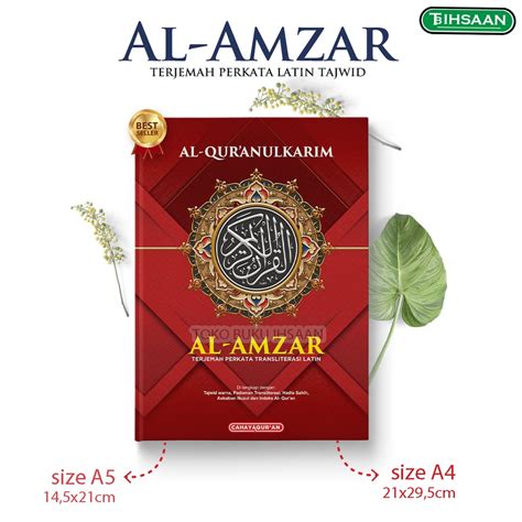 Jual Al Quran Terjemah Perkata Latin Dan Tajwid Warna Al Amzar Ukuran