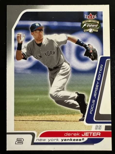 Carte De Baseball Derek Jeter Fleer Focus Dition New York Yankees