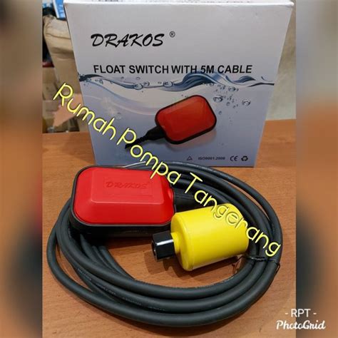 Jual Otomatis Pompa Air Float Switch Drakos Panjang Kabel Meter Di