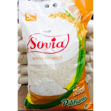 Jual Beras Sovia Kg Premium Pulen Nasi Shopee Indonesia