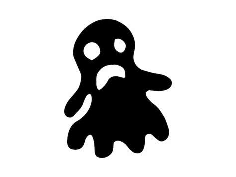 Premium Vector Halloween Ghost Scary Silhouette Illustration