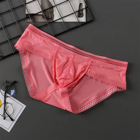 Ice Silk Cool Comfortable Trendy Underwear Men Sexy Translucent Men S