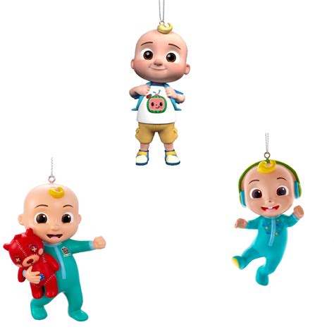 Cocomelon 3-Piece Christmas Ornament Set - Walmart.com