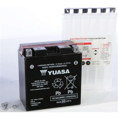 Yuasa Ytx Ch Bs Maintenance Free Battery